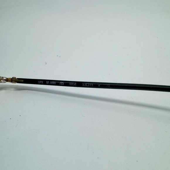 Silhouette SPX M 1899 /25 C 6058 Clear Black Gold Eyeglasses Frames 53-15 H10161 - Picture 6 of 7